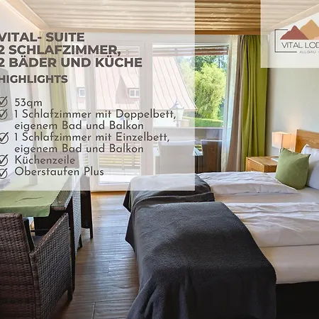 Vital Allgaeu Mit Schwimmbad, Sauna & Lejlighed *